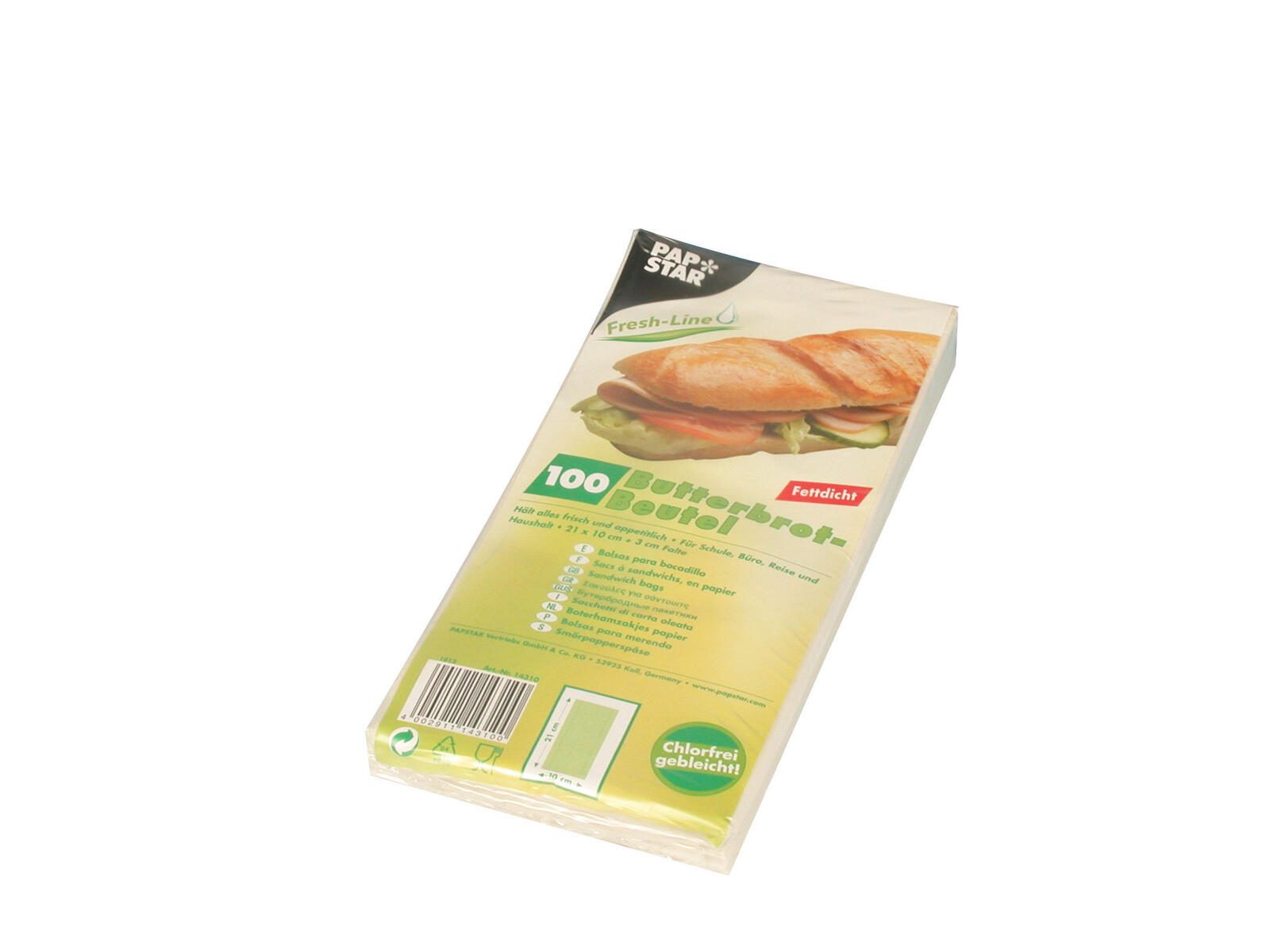 PAPSTAR Faltenbeutel 14310 weiß