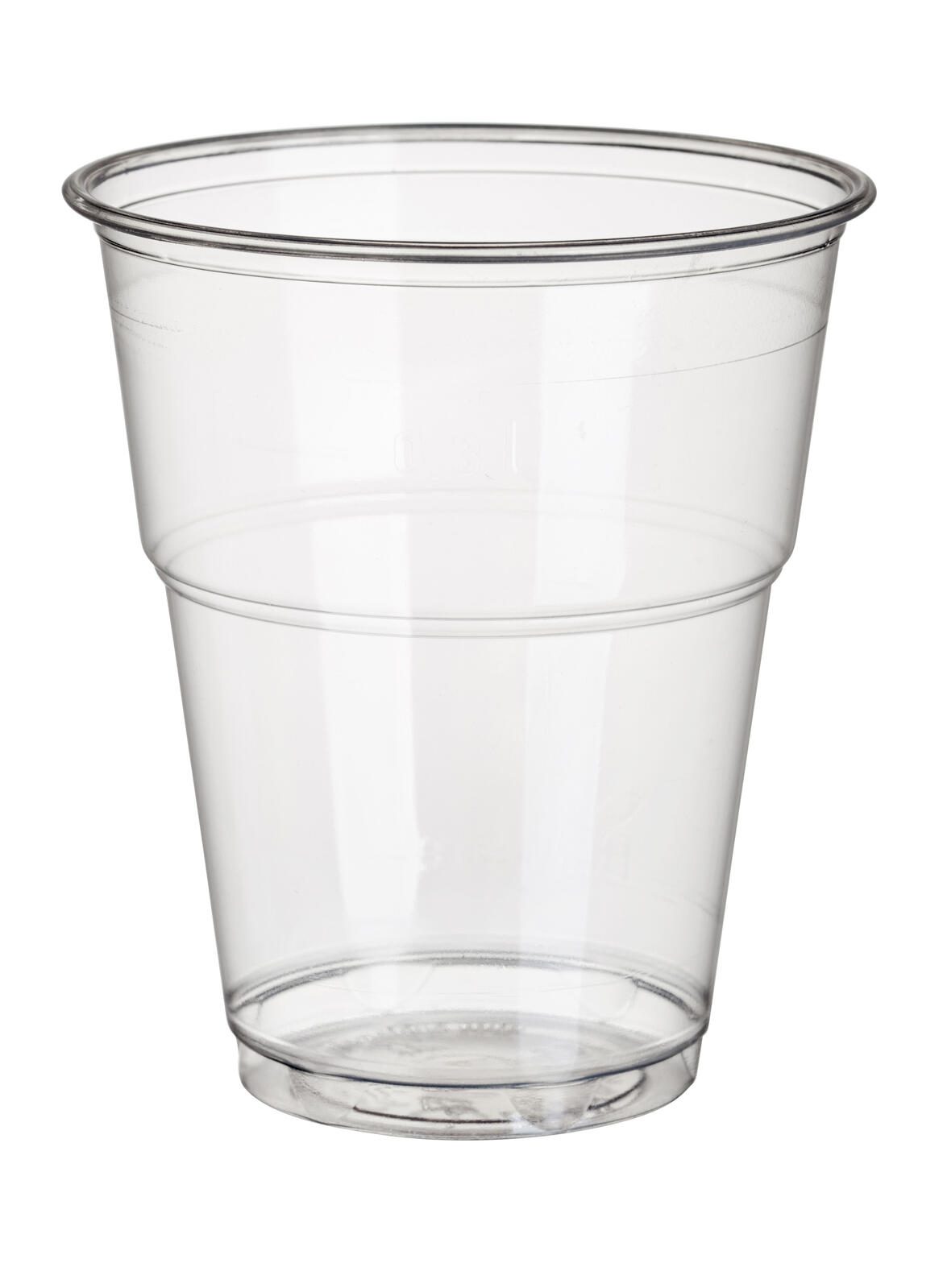 PAPSTAR pure Einweg-Trinkbecher 9.5 cm 0,3 l glasklar