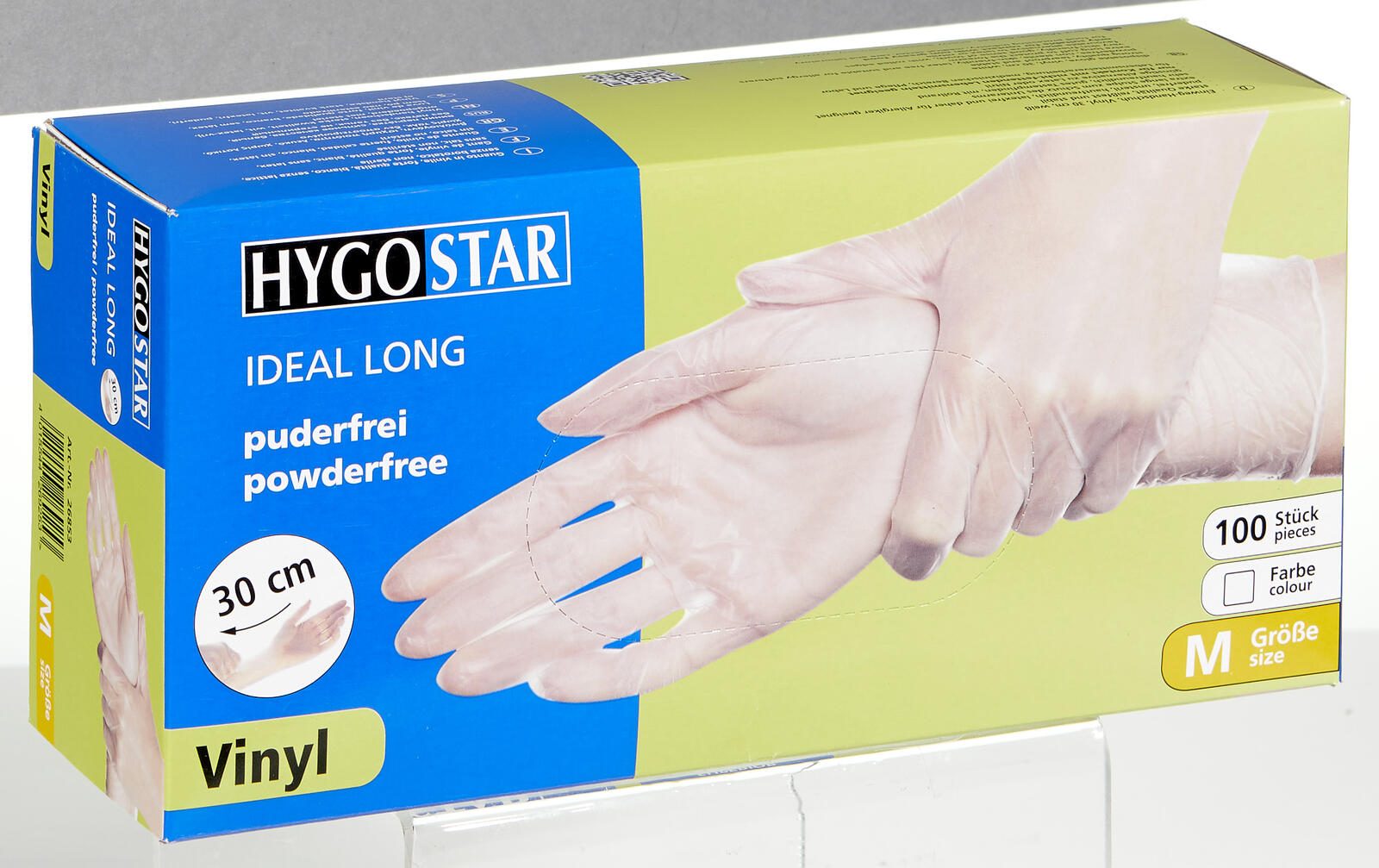 HYGOSTAR Einmalhandschuhe IDEAL LONG M weiß