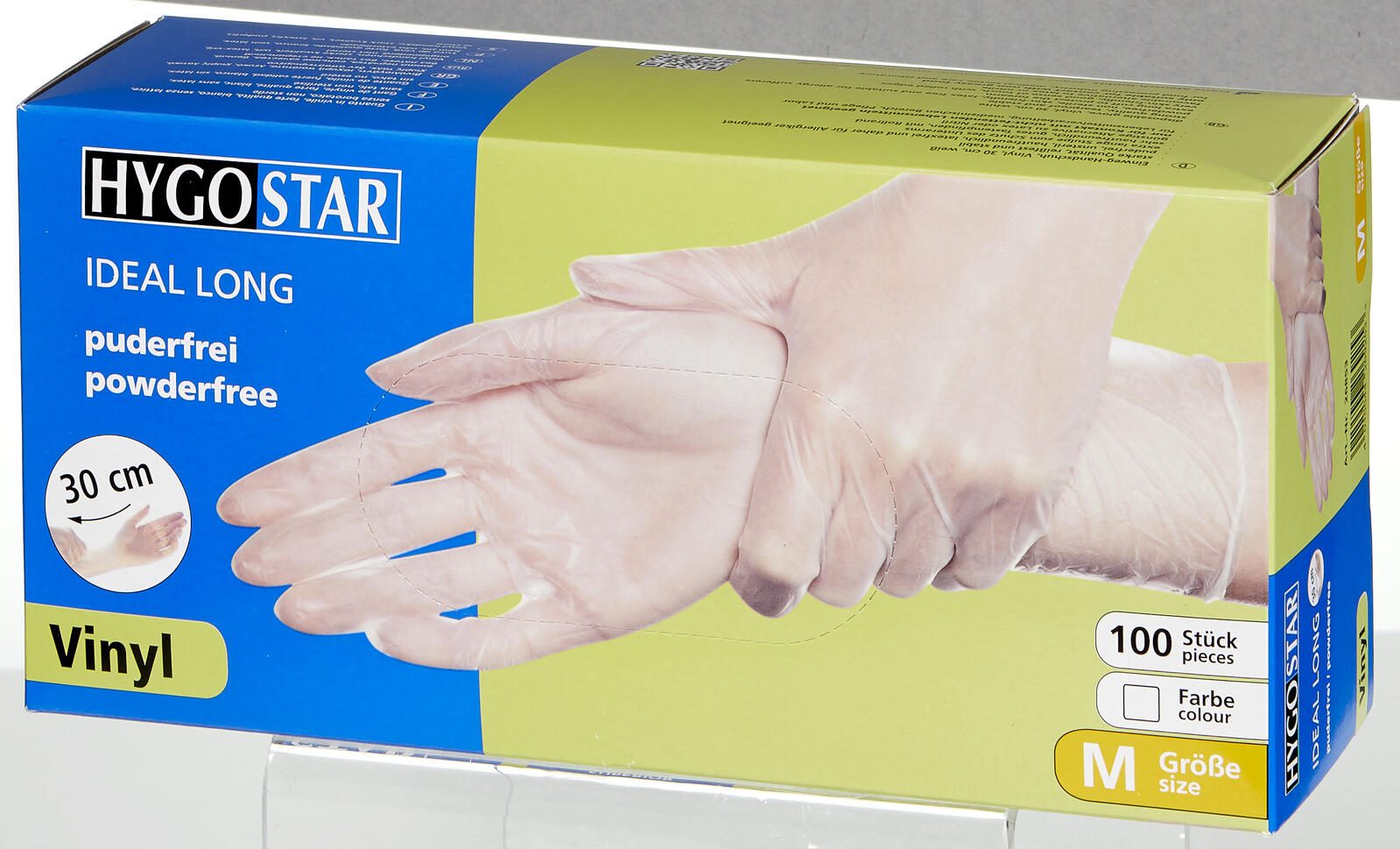 HYGOSTAR Einmalhandschuhe IDEAL LONG M weiß