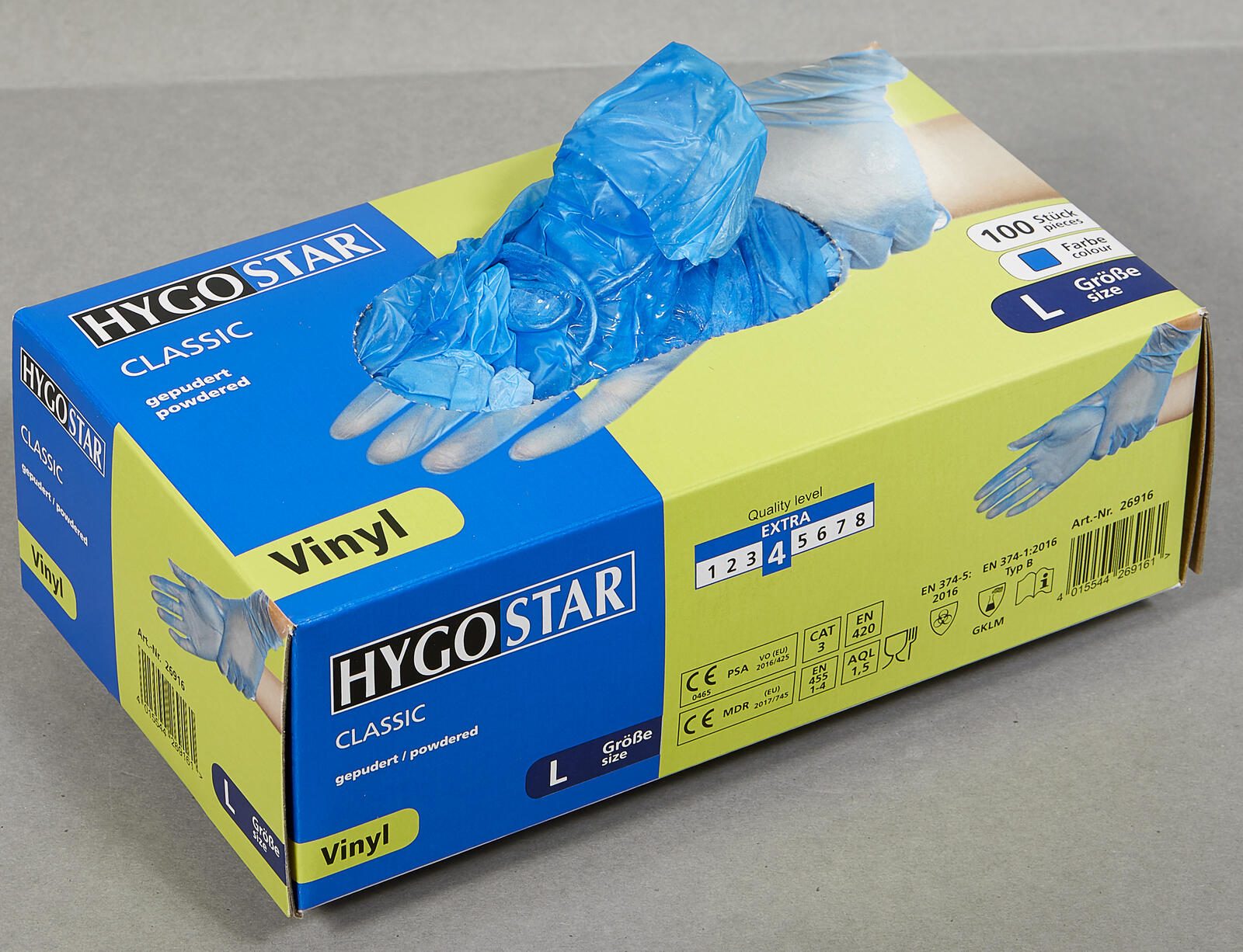 HYGOSTAR Einmalhandschuhe CLASSIC L blau