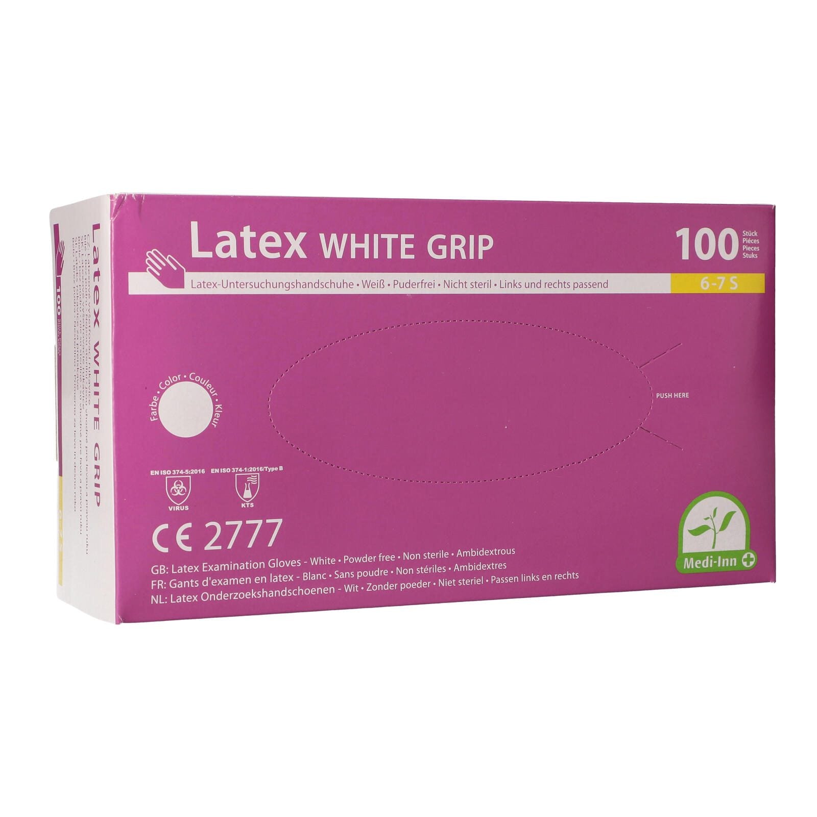 PAPSTAR Einmalhandschuhe white grip S transparent