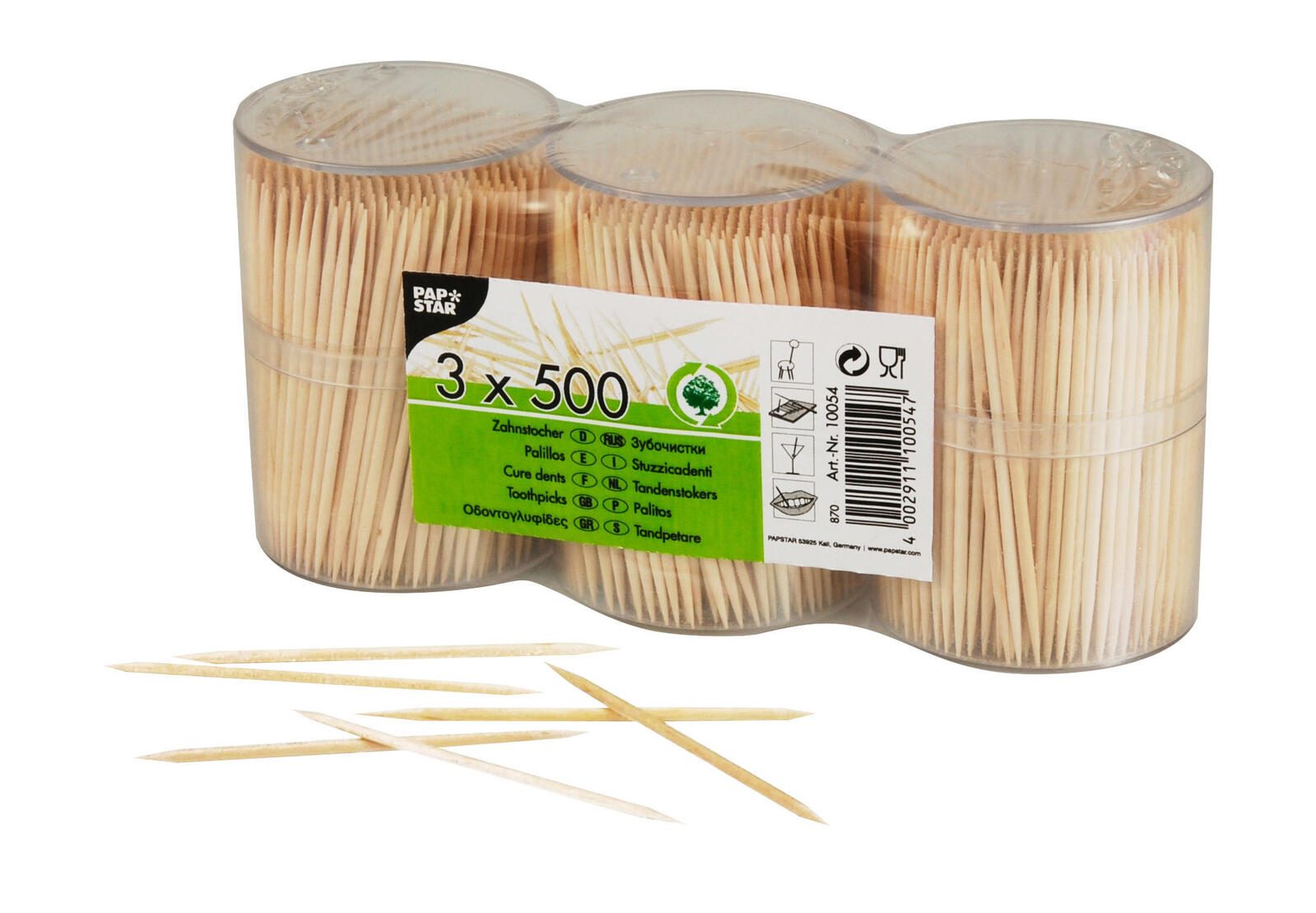 PAPSTAR Zahnstocher braun Holz