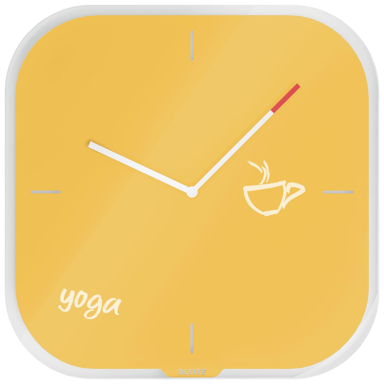 LEITZ Wanduhr Cosy gelb