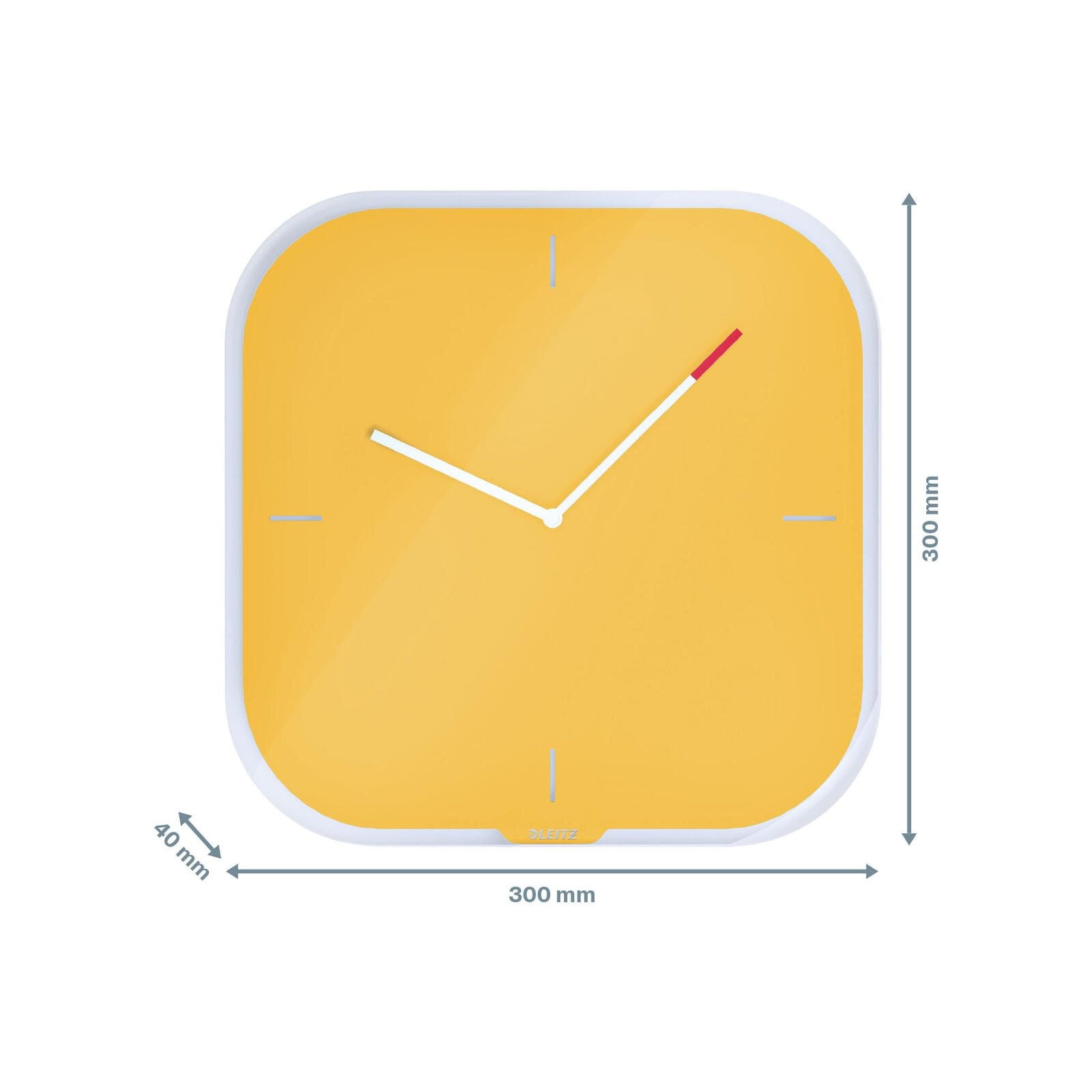 LEITZ Wanduhr Cosy gelb