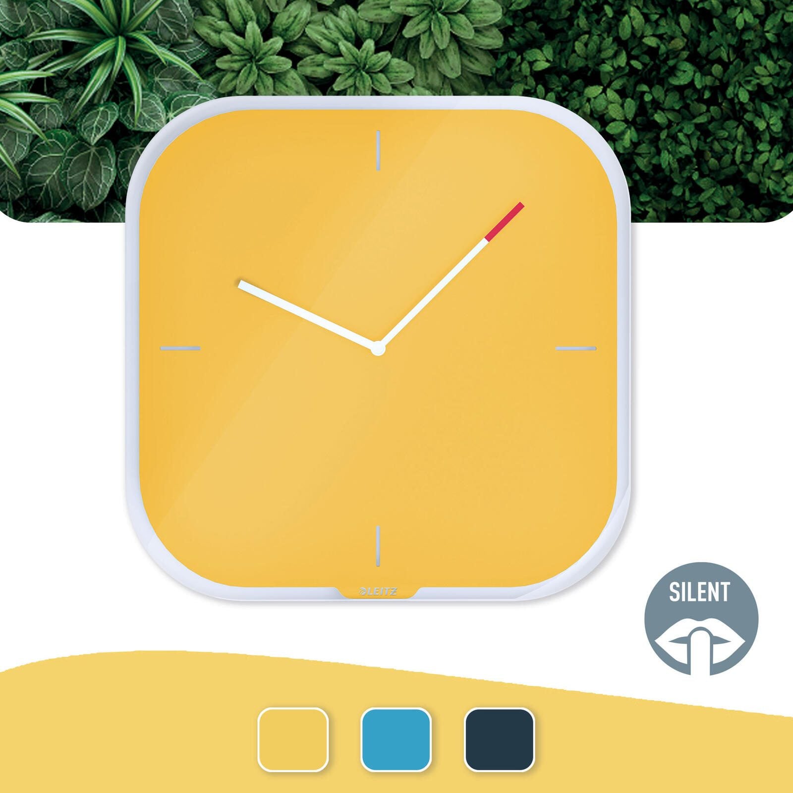 LEITZ Wanduhr Cosy gelb