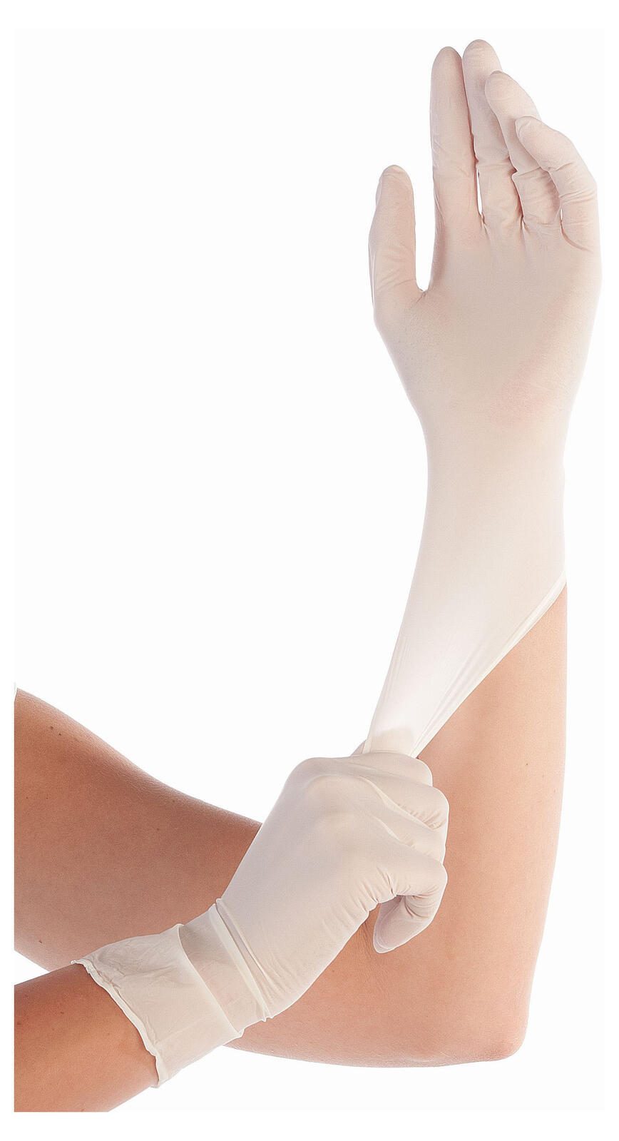 HYGOSTAR Einmalhandschuhe ELASTIC M weiß