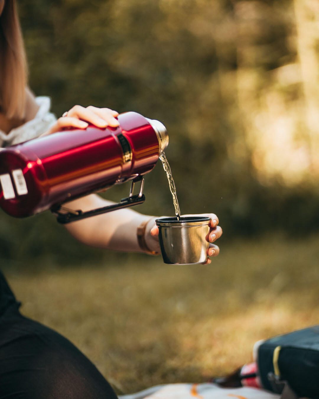 THERMOS® Isolierflasche Stainless King 1,2 l rot