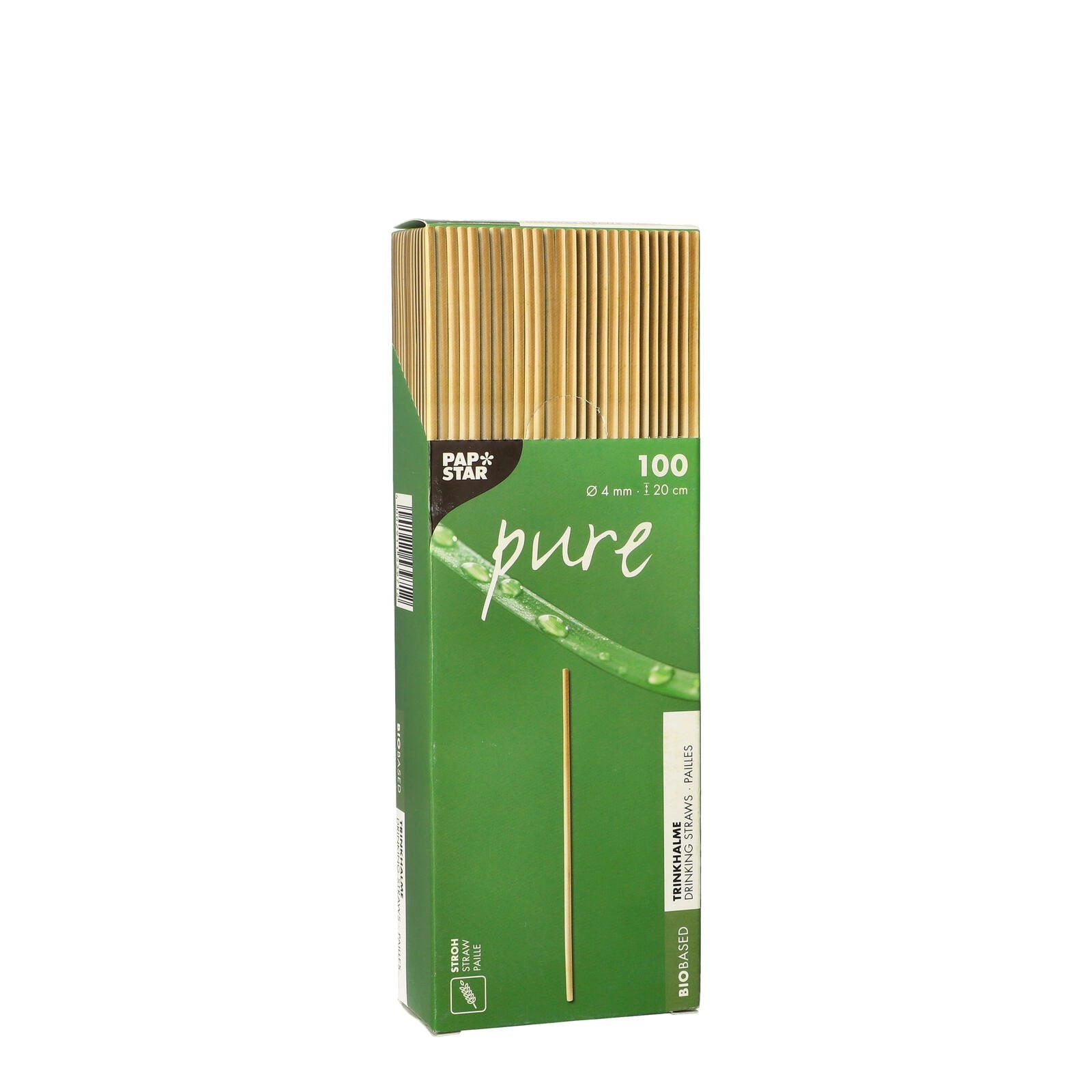 PAPSTAR Strohhalme pure braun