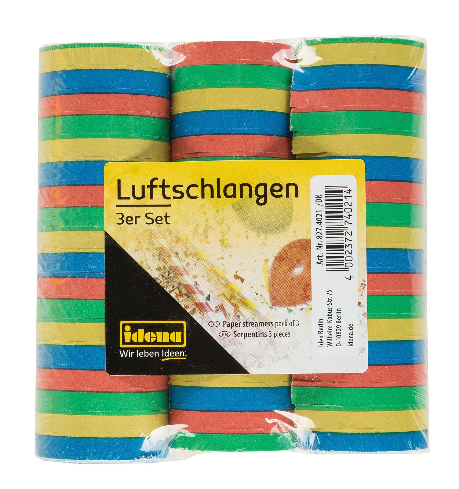 Idena Luftschlangen bunt