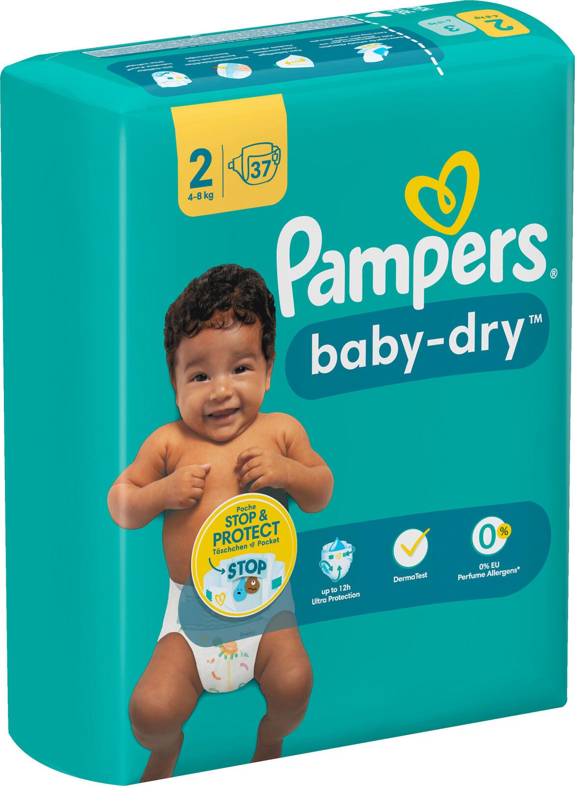 Pampers® Windeln Baby Dry Größe 2 (4-8kg) für Neugeborene (0-3 Monate)