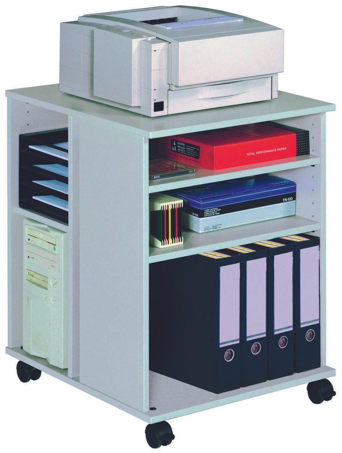 DURABLE Bürowagen 52,8 x 59,2 x 74,8 cm lichtgrau