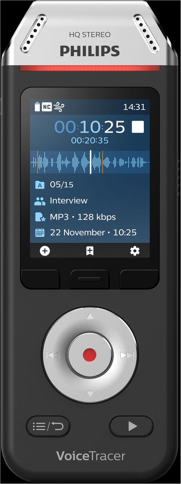 PHILIPS DVT2110 digitales Diktiergerät 8 GB