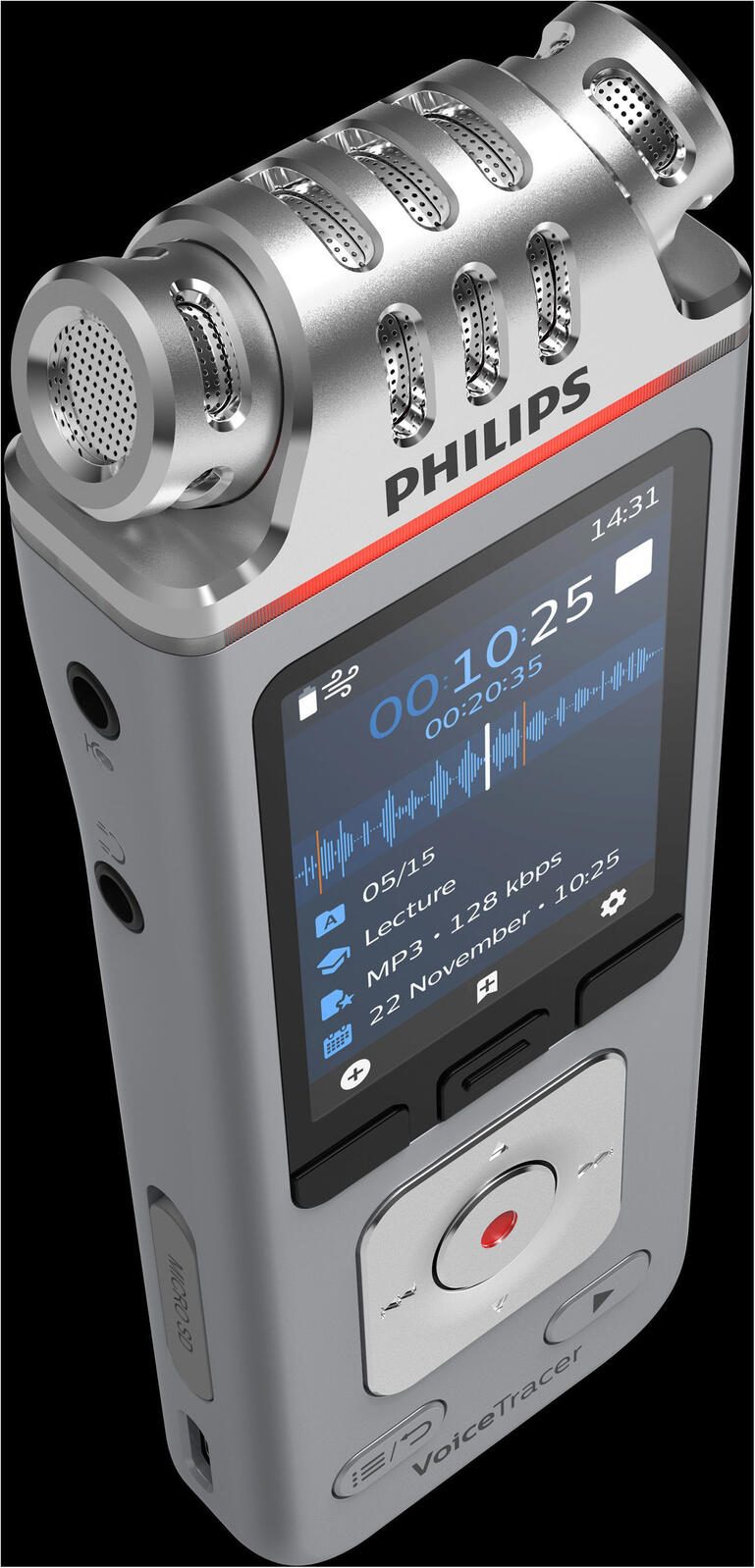PHILIPS DVT4110 digitales Diktiergerät 8 GB