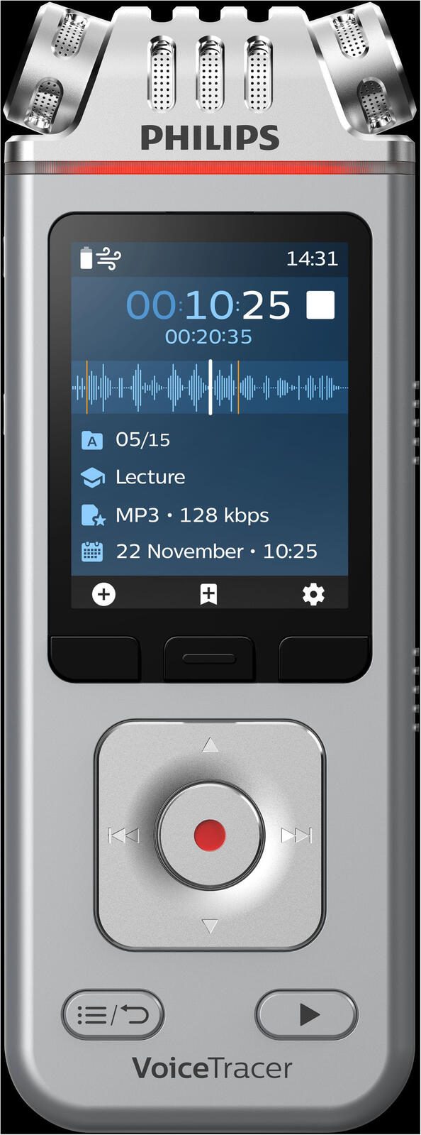 PHILIPS DVT4110 digitales Diktiergerät 8 GB
