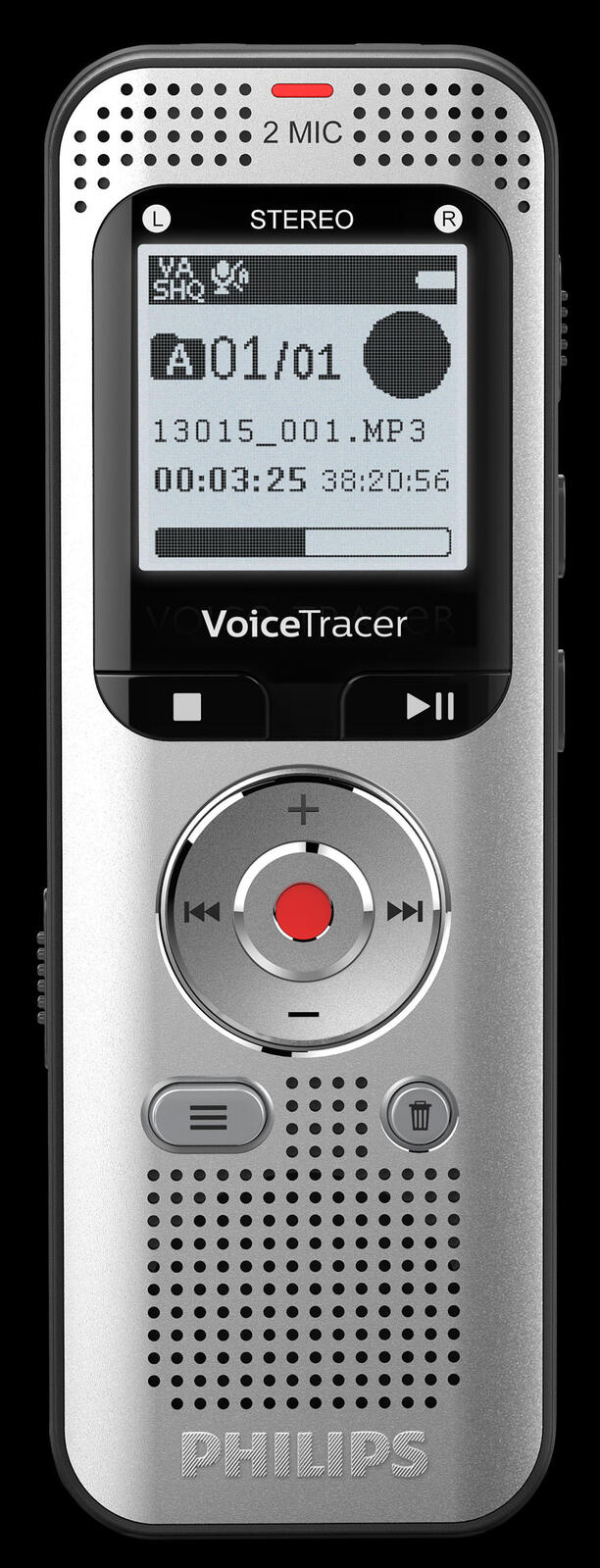 PHILIPS DVT2015 mit automatischer Spracherkennung digitales Diktiergerät 8 GB
