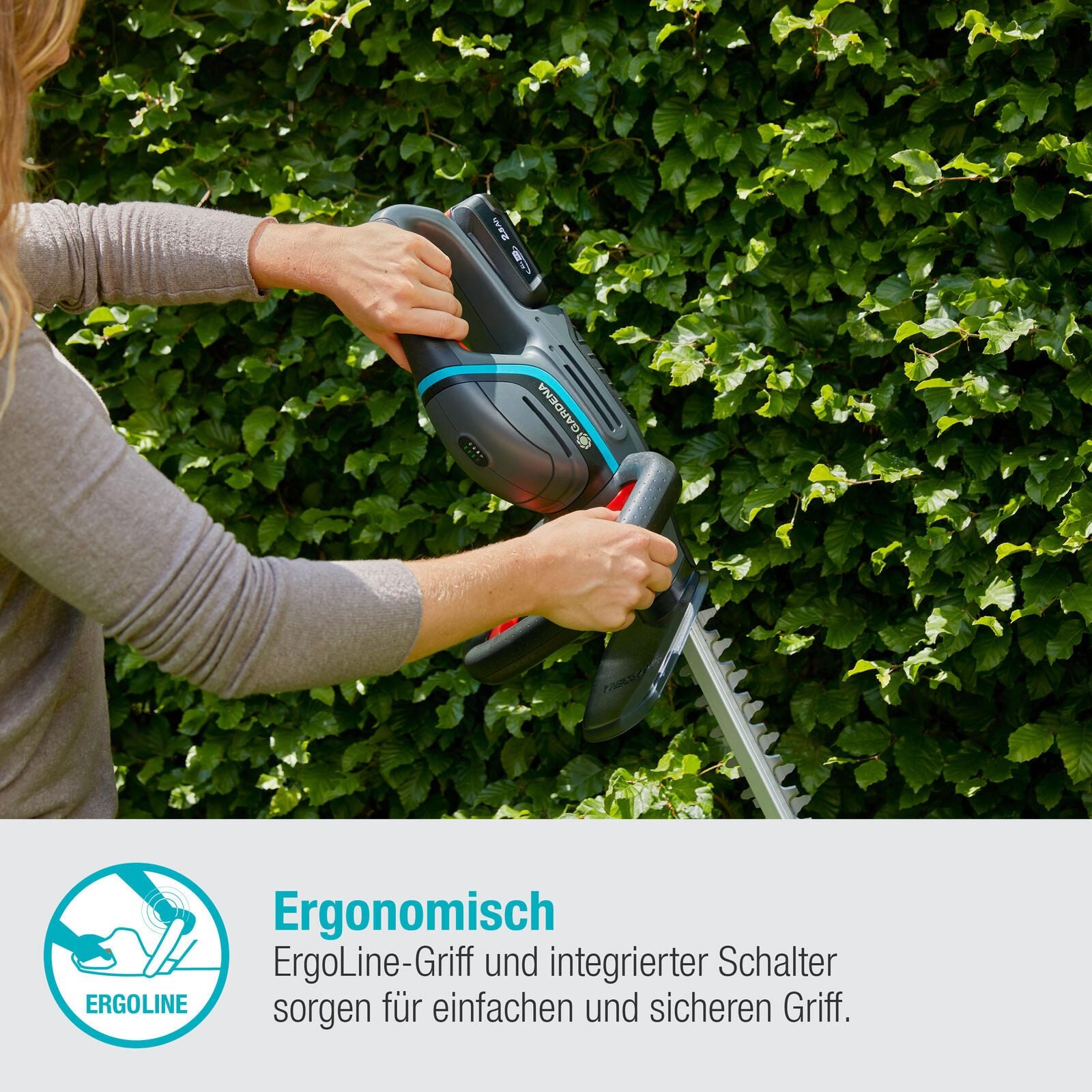 GARDENA ComfortCut 50/18V solo Akku-Heckenschere