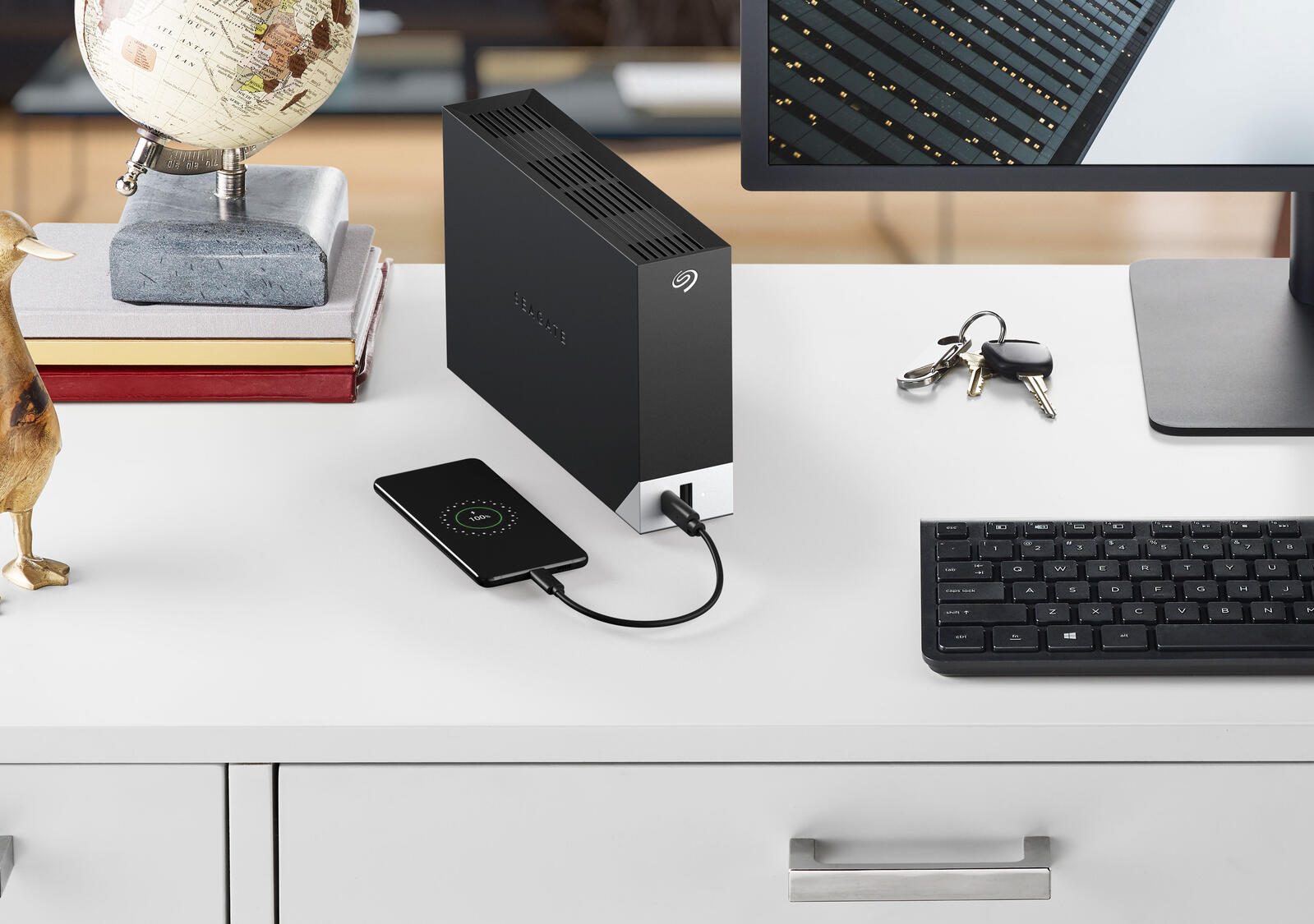 Seagate One Touch mit Hub Stationär HDD - 4 TB
