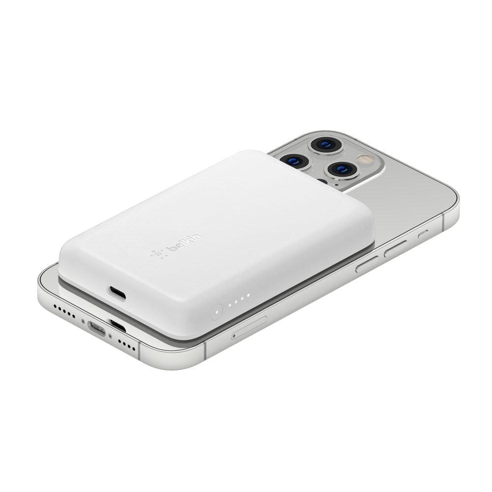 Belkin BoostCharge Magnetische drahtlose Powerbank mit 2500 mAh, weiß