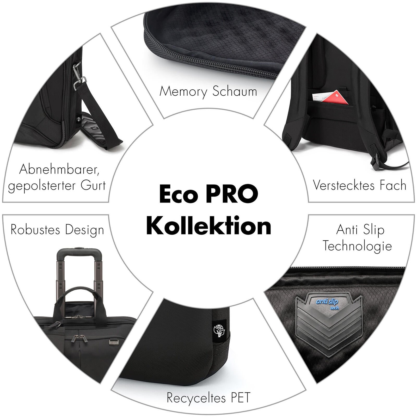 Dicota Laptop-Trolley bis 40,6 cm (16 Zoll) Polyester schwarz