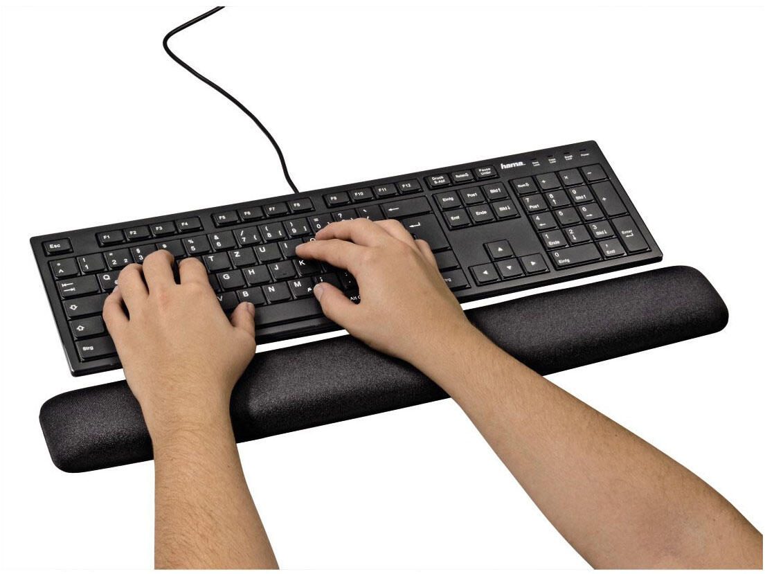Hama Tastatur-Handballenauflage Ergonomic schwarz
