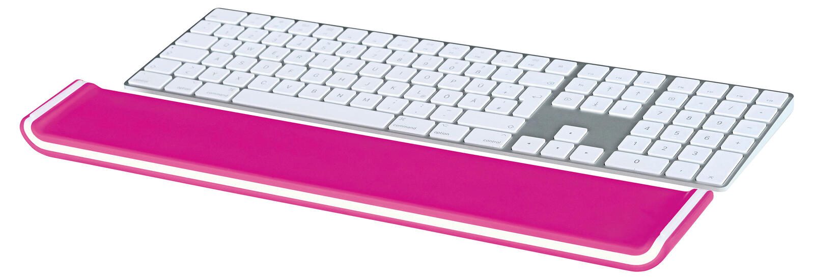 LEITZ Tastatur-Handballenauflage Ergo WOW pink, weiß