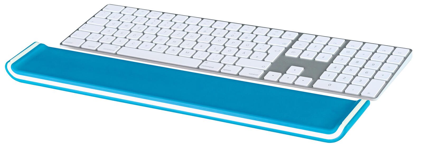 LEITZ Tastatur-Handballenauflage Ergo WOW blau, weiß