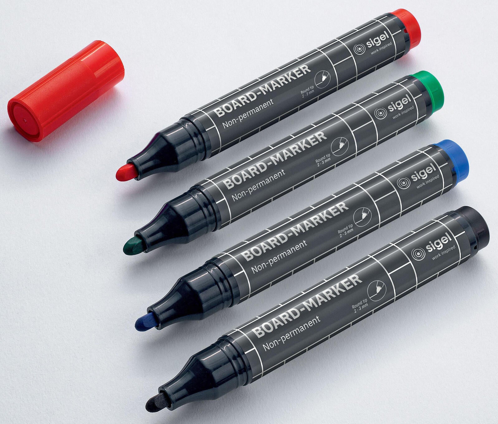 SIGEL Whiteboard- und Flipchart-Marker 2.0 - 3.0 mm Mehrfarbig