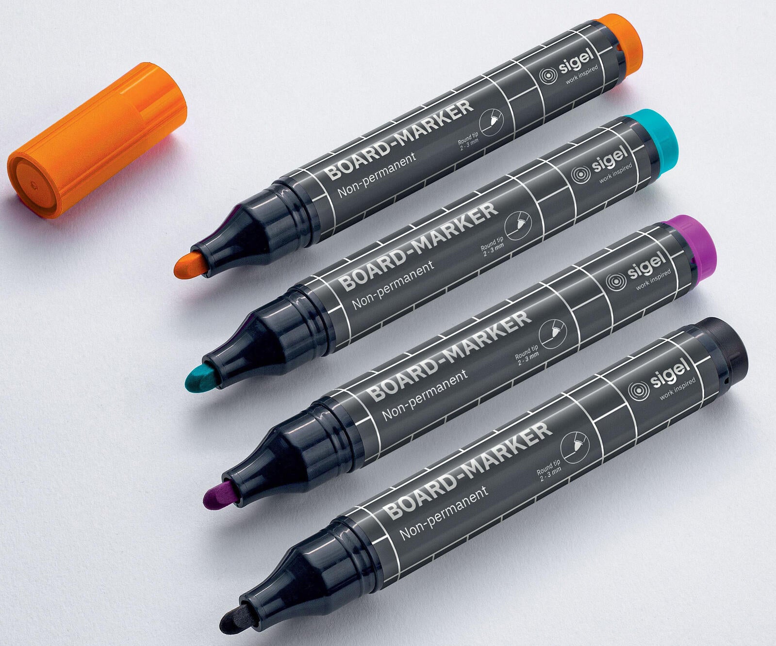 SIGEL Whiteboard- und Flipchart-Marker 2.0 - 3.0 mm Mehrfarbig