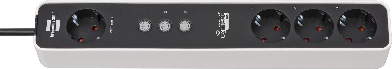 brennenstuhl WLAN-Steckdosenleiste Connect Ecolor 4-fach