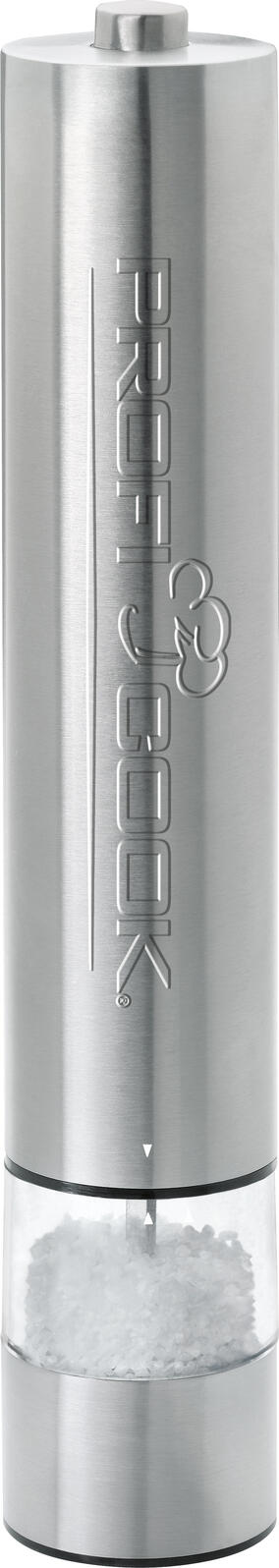 ProfiCook PC-PSM 1031 elektrisches Salz- & Pfeffermühlen-Set transparent/silber