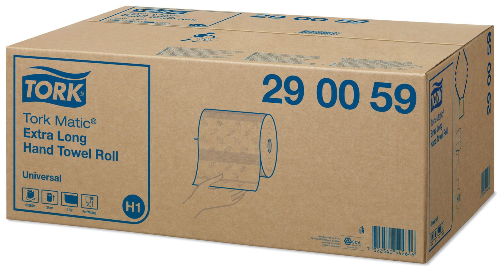 TORK Handtuchrollen 1-lagig weiß
