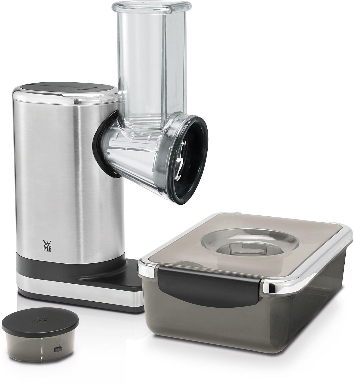WMF KÜCHENminis Salat-to-go elektrische Reibe silber/schwarz