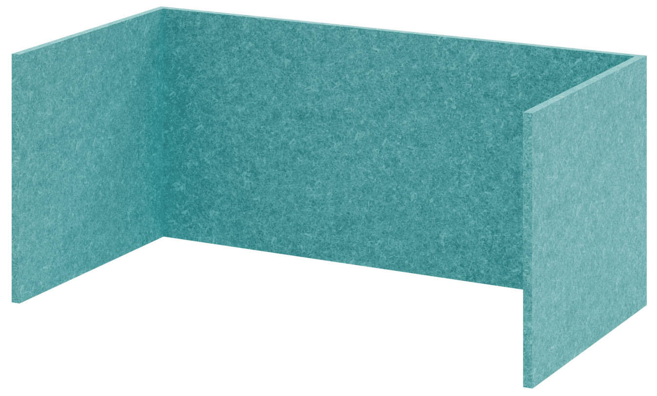 HAMMERBACHER FlexWall Akustikrückwand Vlies türkis