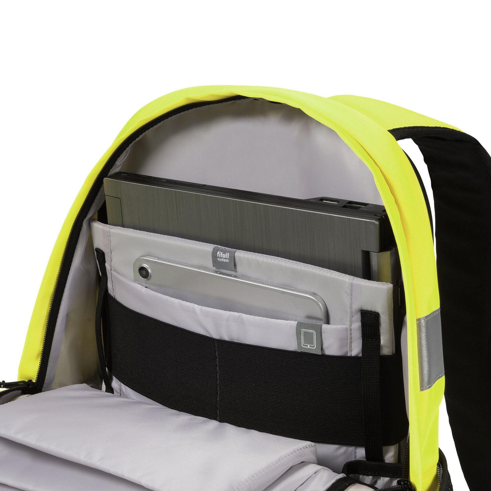 Dicota Rucksack Hi-Vis gelb 25,0 l bis 39,6 cm (15,6 Zoll)