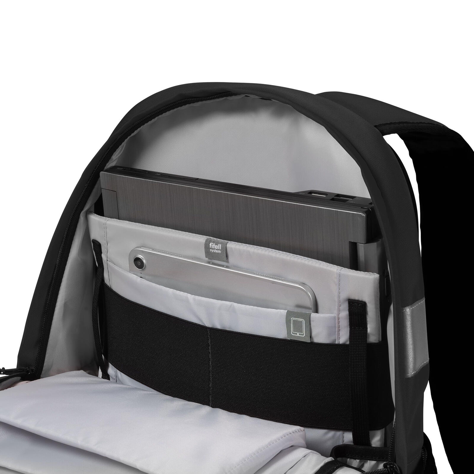 Dicota Rucksack REFLECTIVE schwarz 25,0 l bis 39,6 cm (15,6 Zoll)
