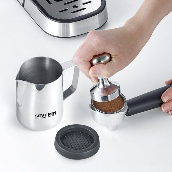 SEVERIN ZB5996 Barista-Set Milchkännchen: ca. 450 ml silber