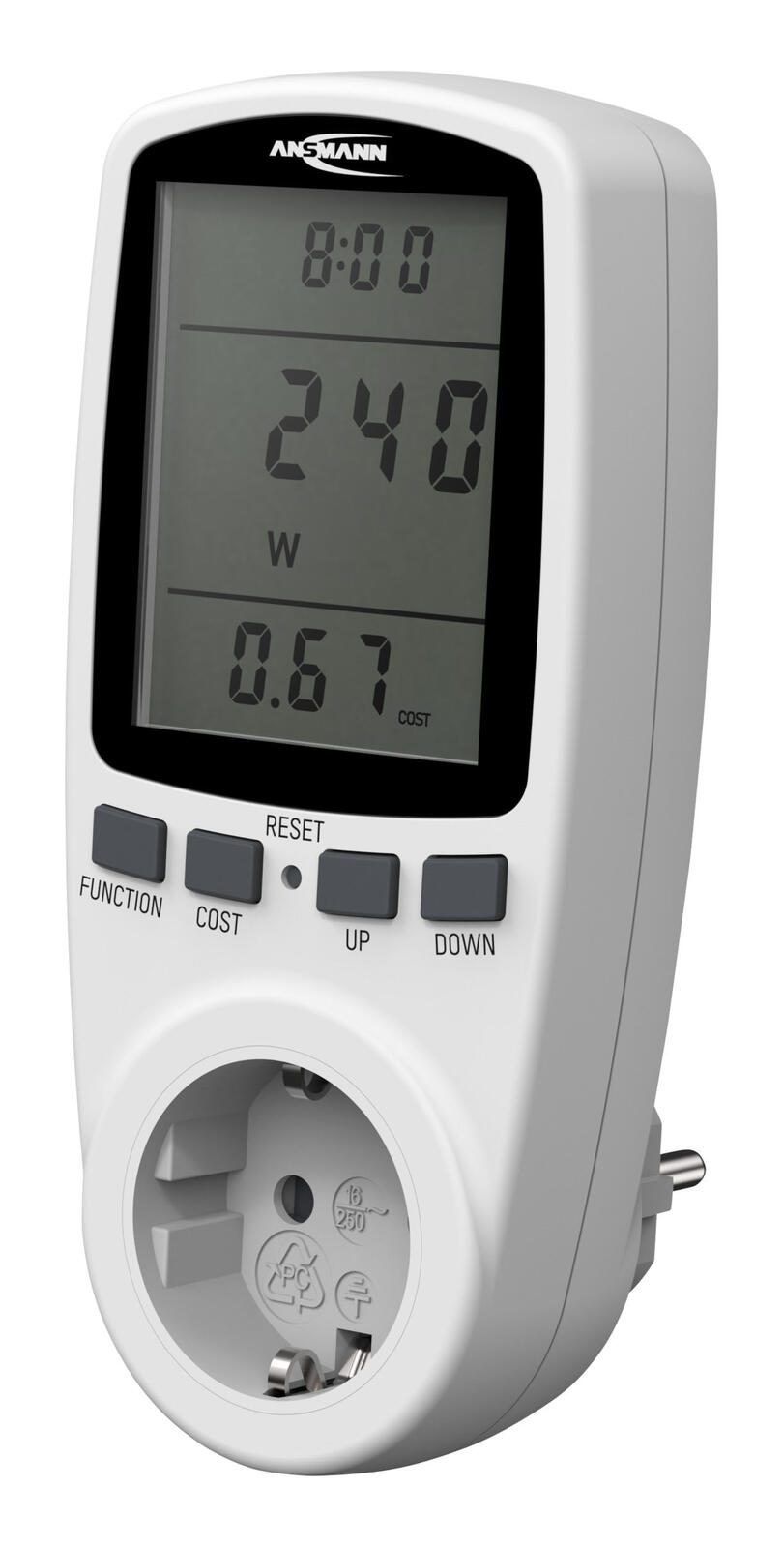 ANSMANN Energiekostenmessgerät APM 2 weiß