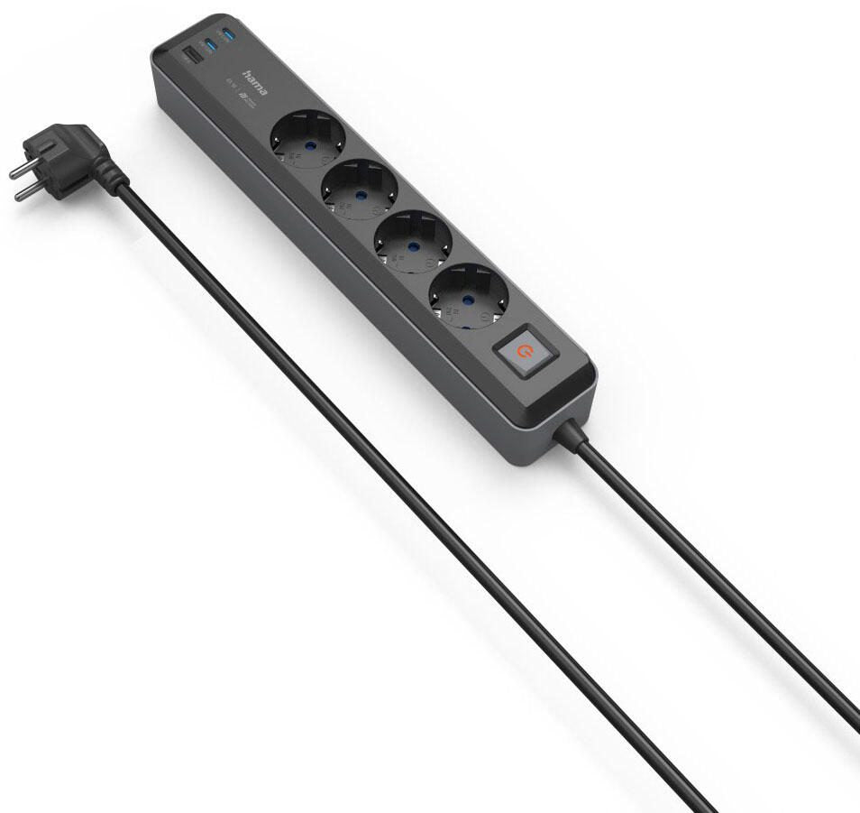 Hama Steckdosenleiste mit USB-Buchse 1.4 m