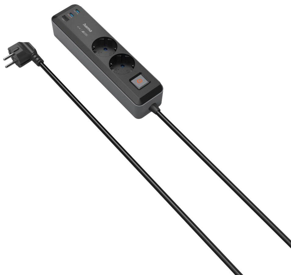 Hama Steckdosenleiste mit USB-Buchse 1.4 m