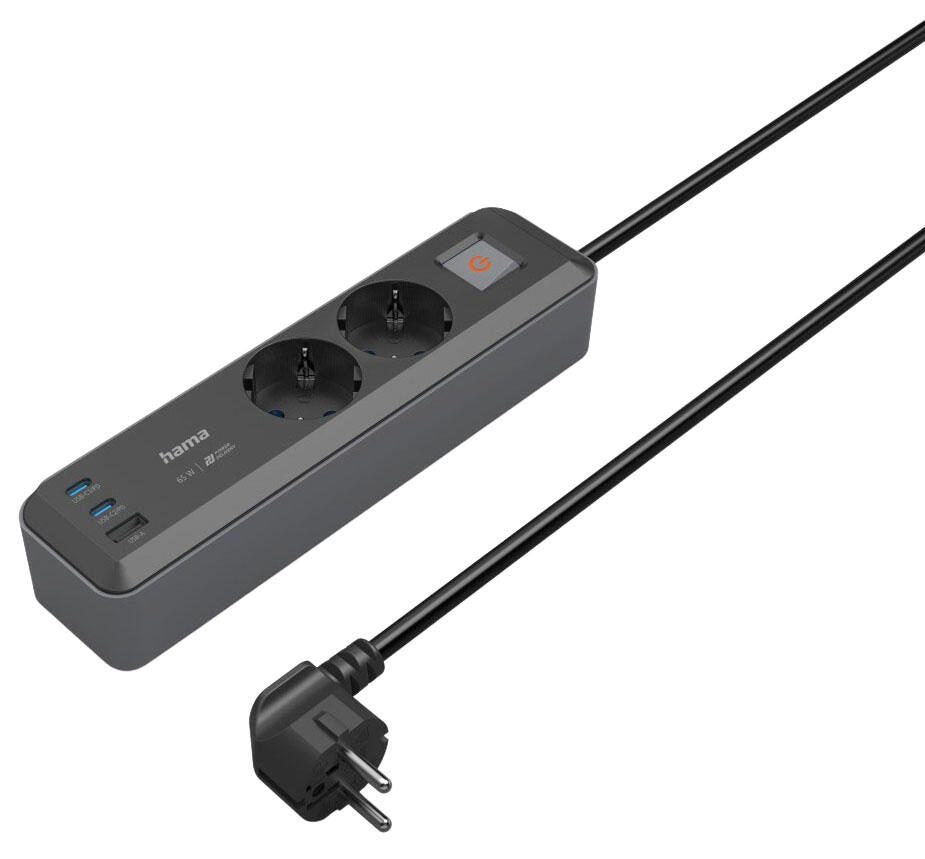 Hama Steckdosenleiste mit USB-Buchse 1.4 m
