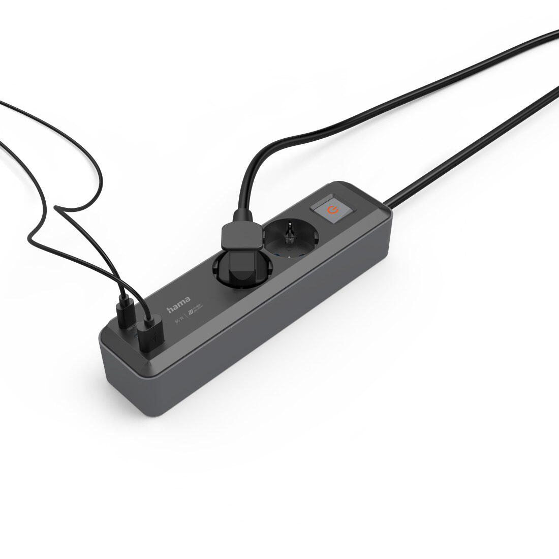 Hama Steckdosenleiste mit USB-Buchse 1.4 m