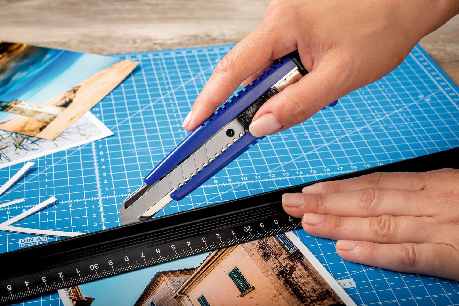 DAHLE Basic Cuttermesser 18 cm blau, schwarz