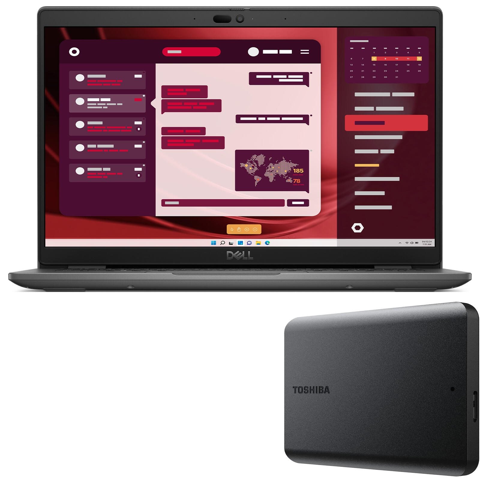 Dell Latitude 3550 Intel Core i5-1335U Notebook 39,6 cm (15.6') + Toshiba Festplatte 2 TB