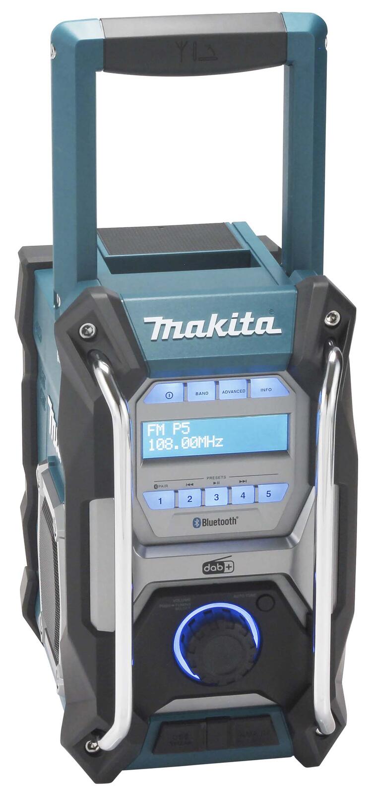 makita MR004GZ Baustellenradio blau, schwarz
