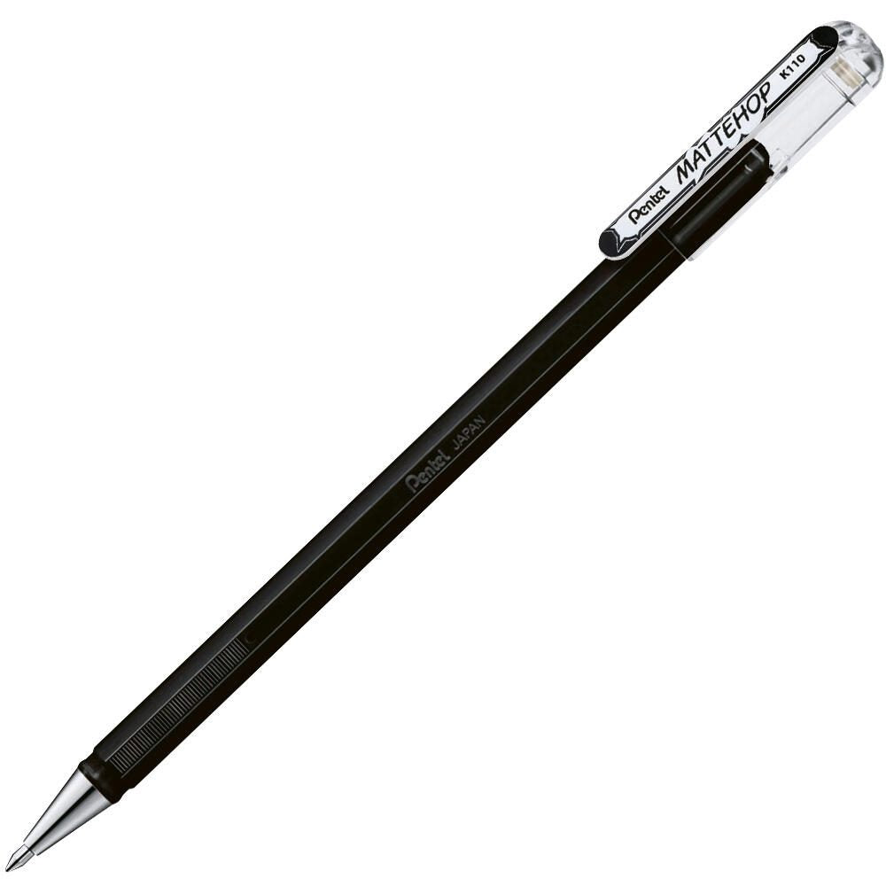 Pentel Mattehop Gelschreiber 0.5 mm, Schreibfarbe: Schwarz