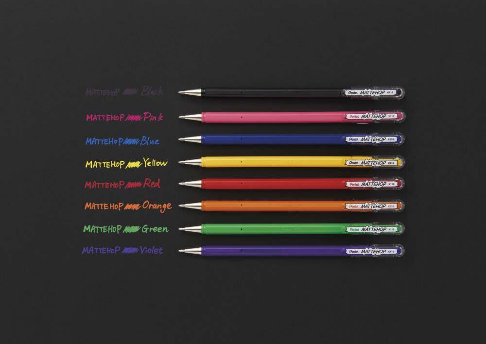 Pentel Mattehop Gelschreiber 0.5 mm, Schreibfarbe: Orange