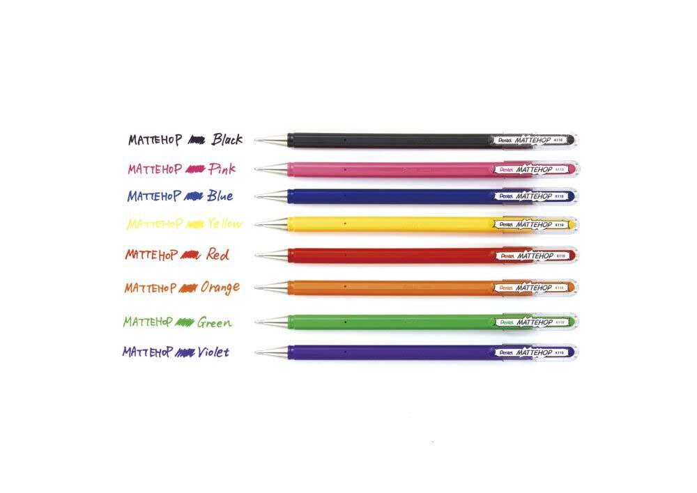 Pentel Mattehop Gelschreiber 0.5 mm, Schreibfarbe: Orange