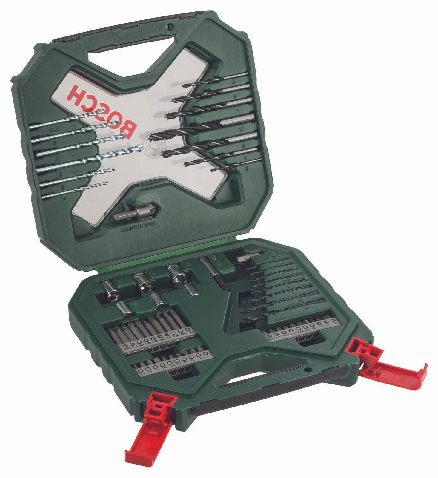 BOSCH Bohrer- und Bit-Set X-Line Classic 60-teilig
