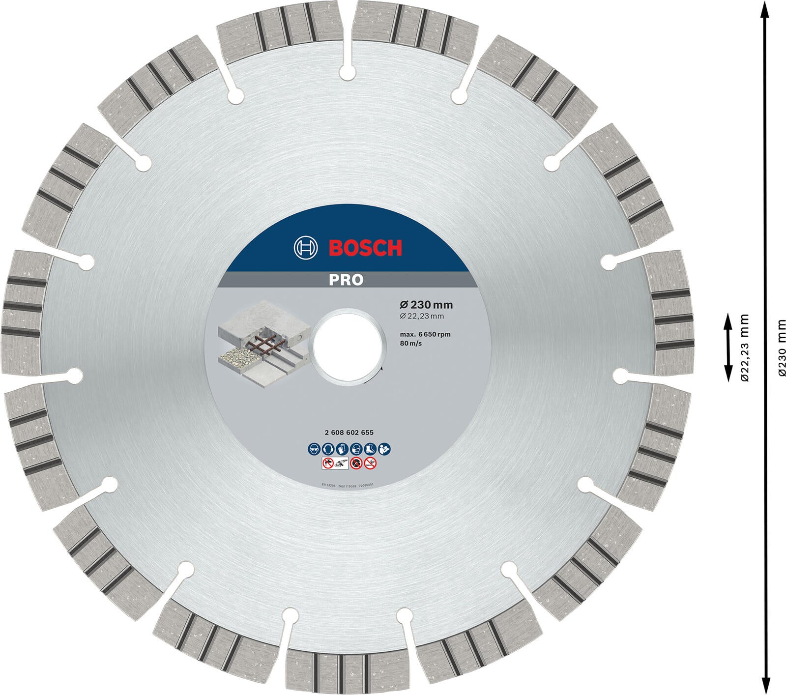 BOSCH Diamant-Trennscheibe Best for Concrete